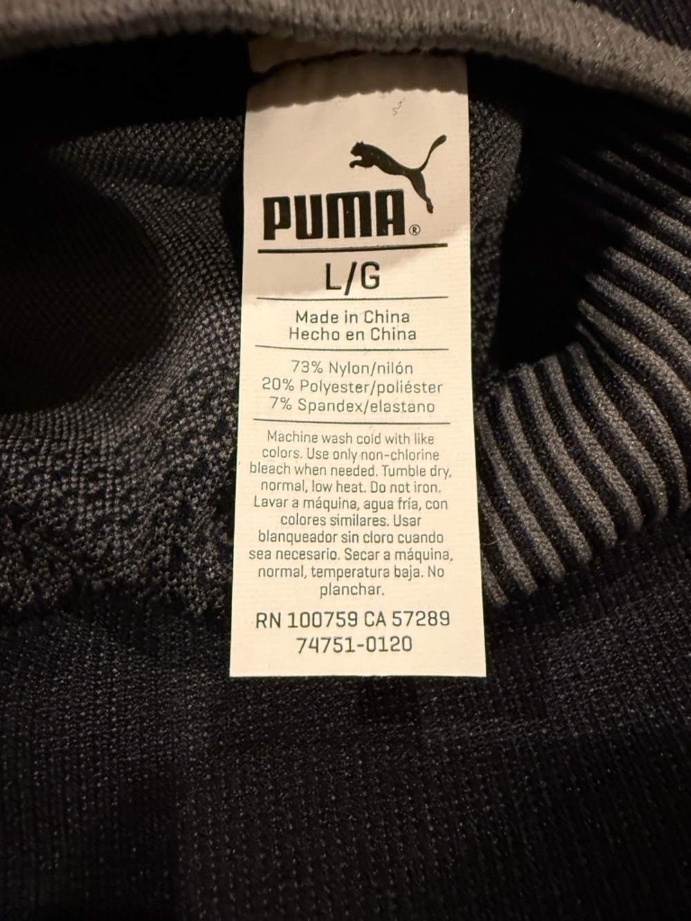 Puma Racerback Athletic Exercise Active Cross Fit Running Sports Bra (2) - Picture 5 of 6